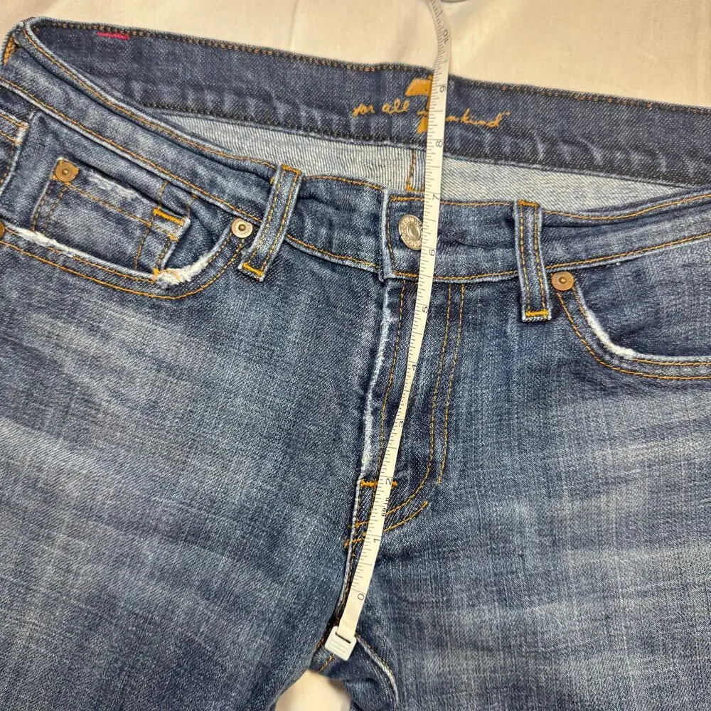7 For All Mankind Bootcut Jeans Mid Rise Women’s 29 Denim USA Y2K Retro Preppy - Picture 16 of 16